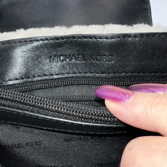 Michael Kors Sloan Shearling Small Chain Shoulder Bag - Picture 12 of 13